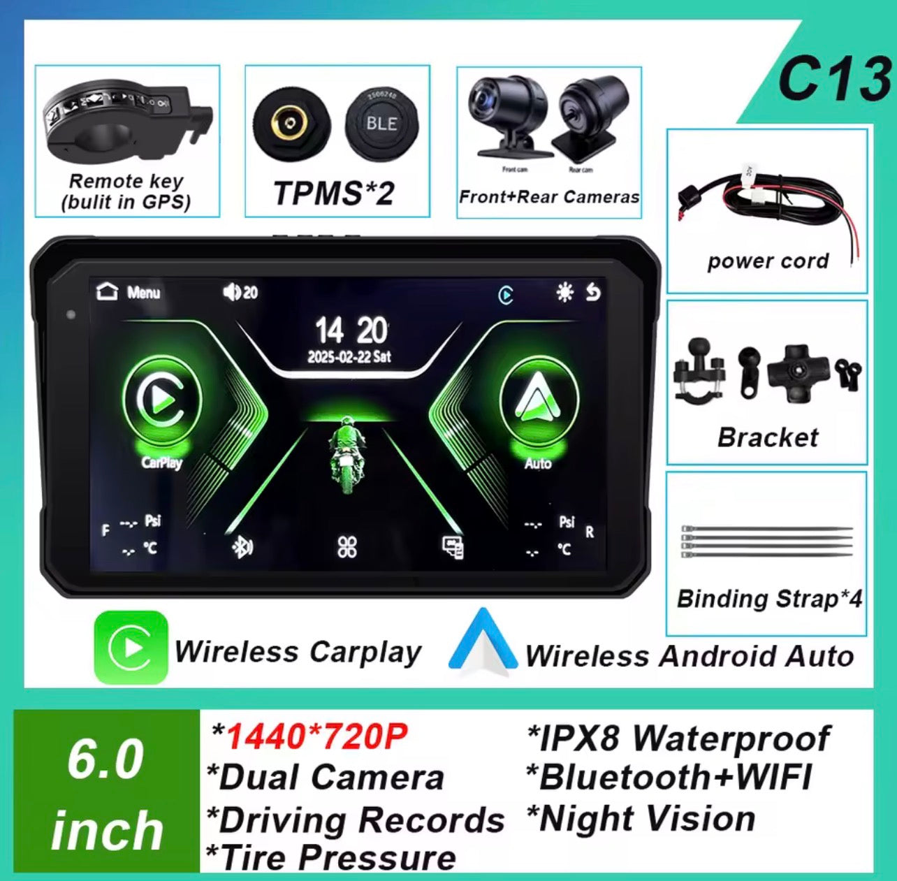 CarPlay 6" 2eme Generation Full Pack