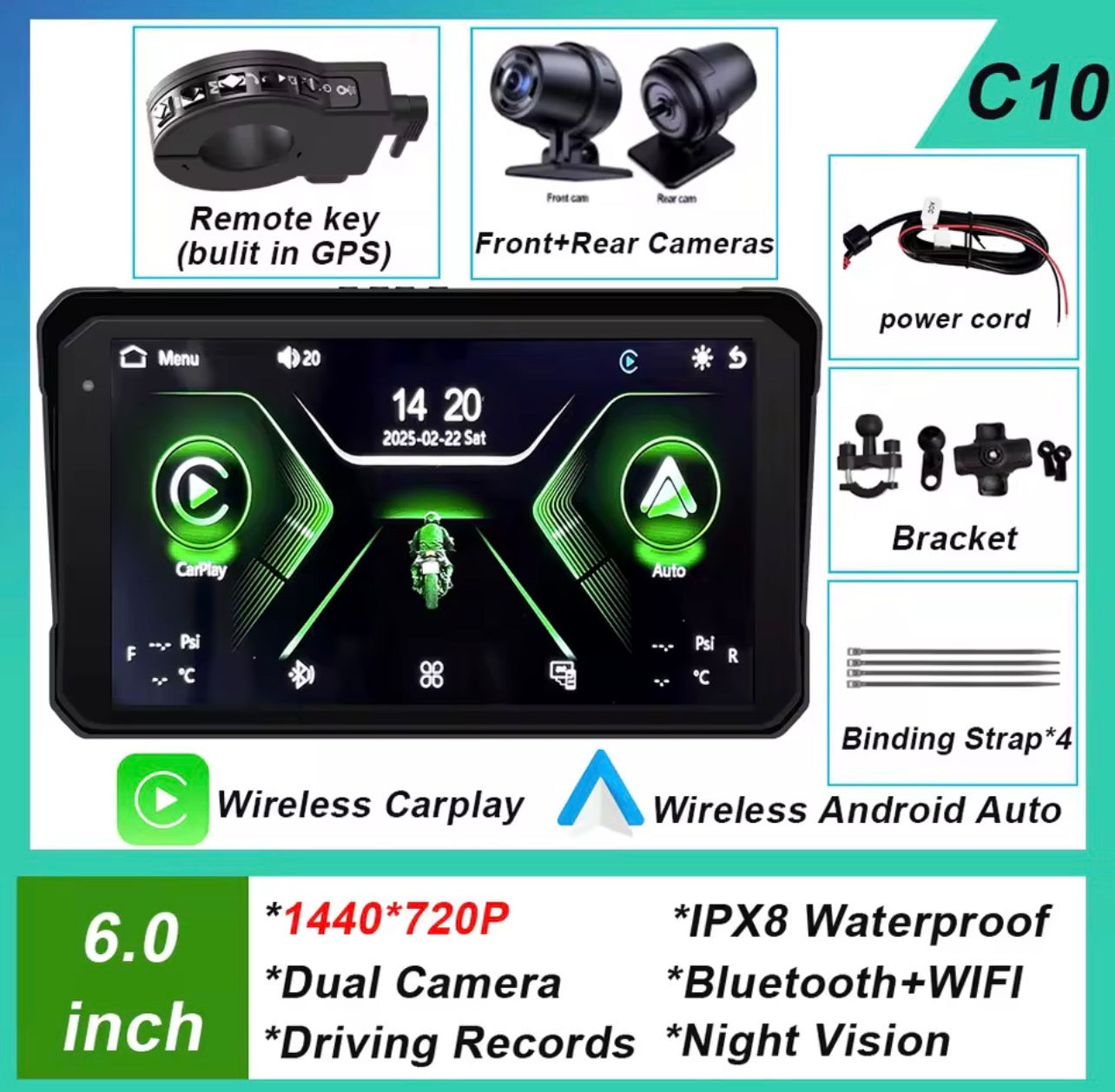 CarPlay 6" 2eme Generation Full Pack