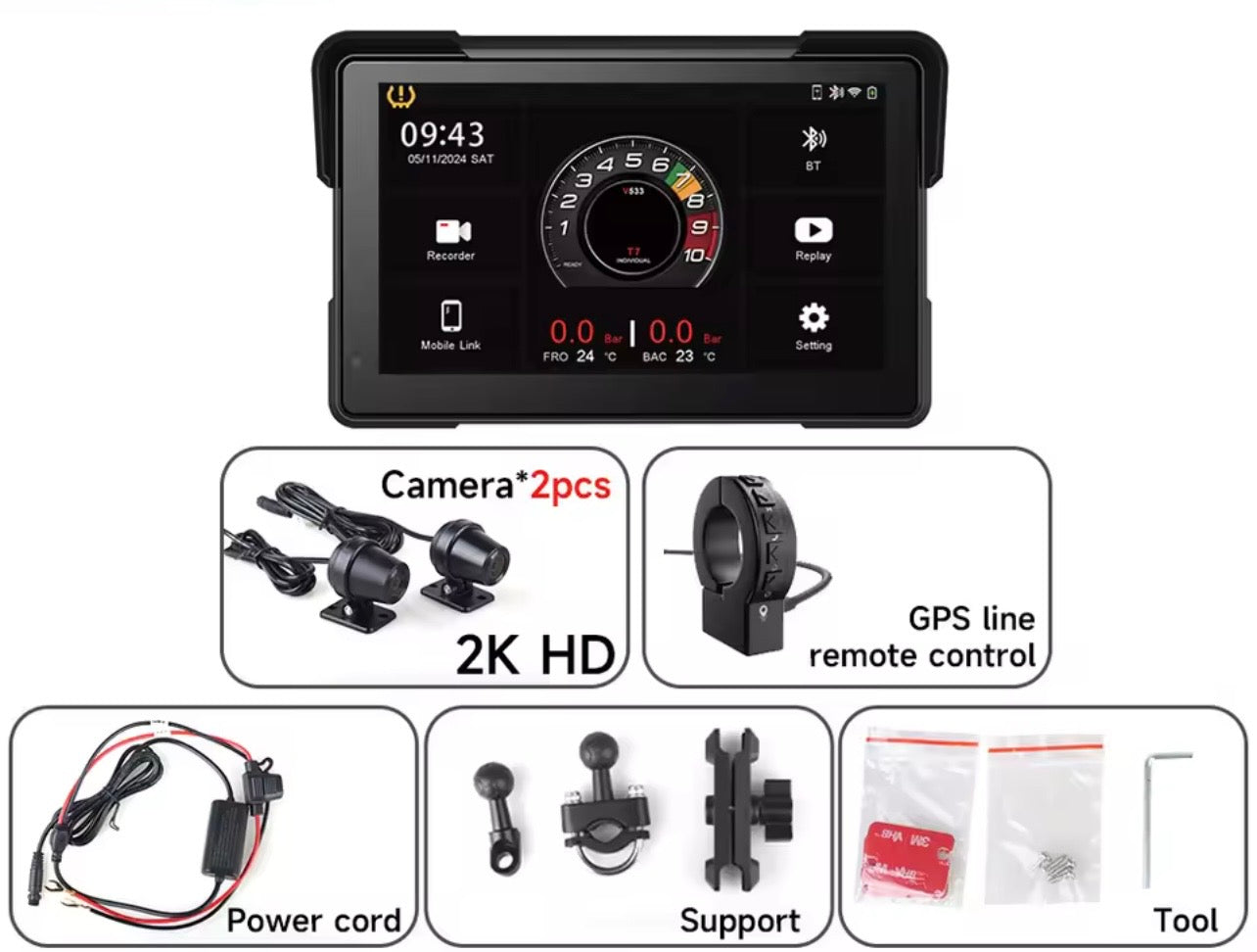 CarPlay 7" 2eme Generation Full Pack