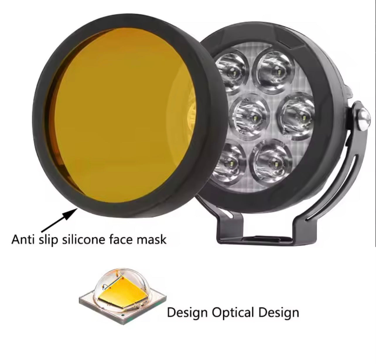 4.5” LED Auxiliary Fog Light – Powerful 60W Off-Road Lighting