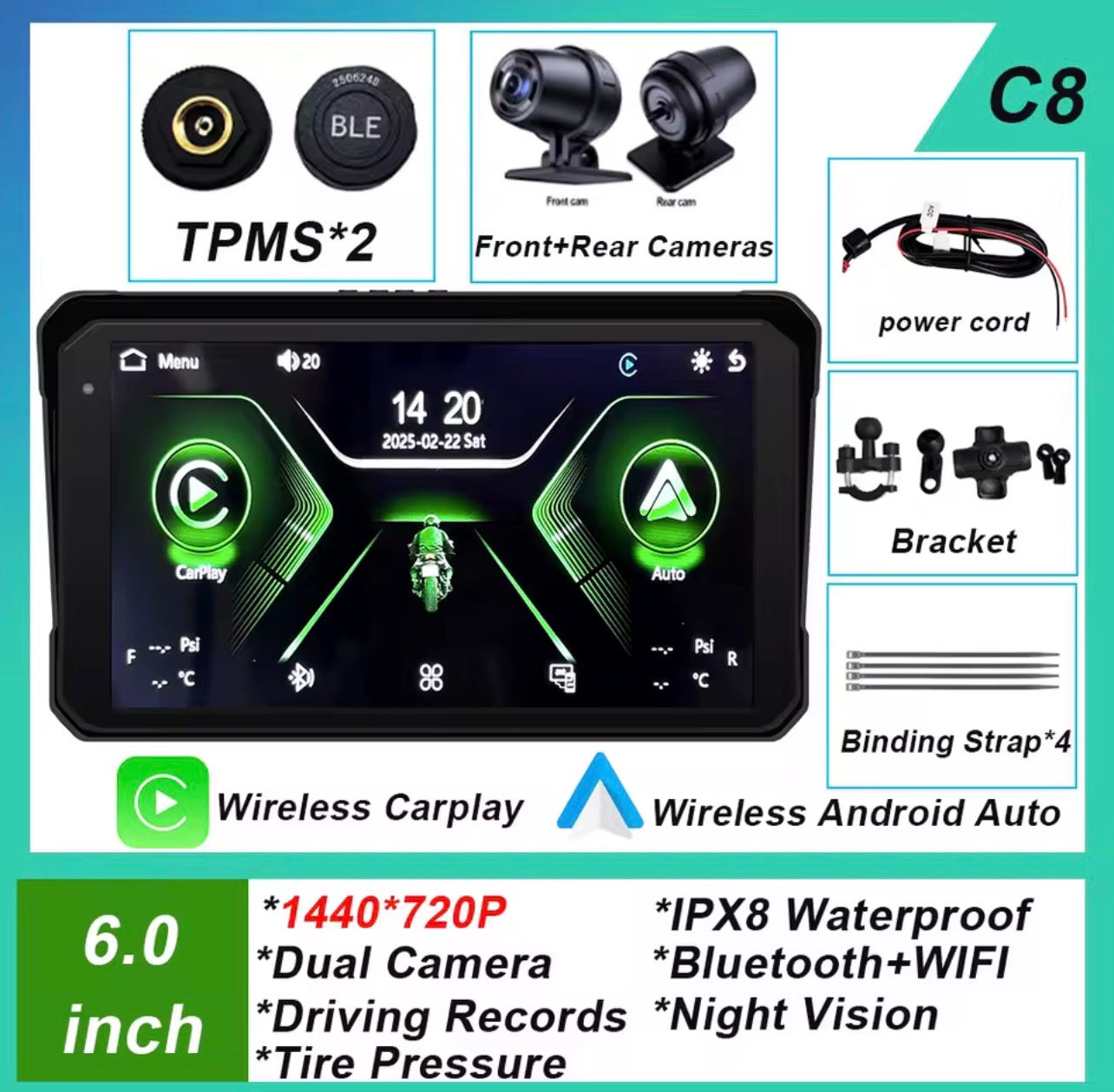 CarPlay 6" 2eme Generation Full Pack