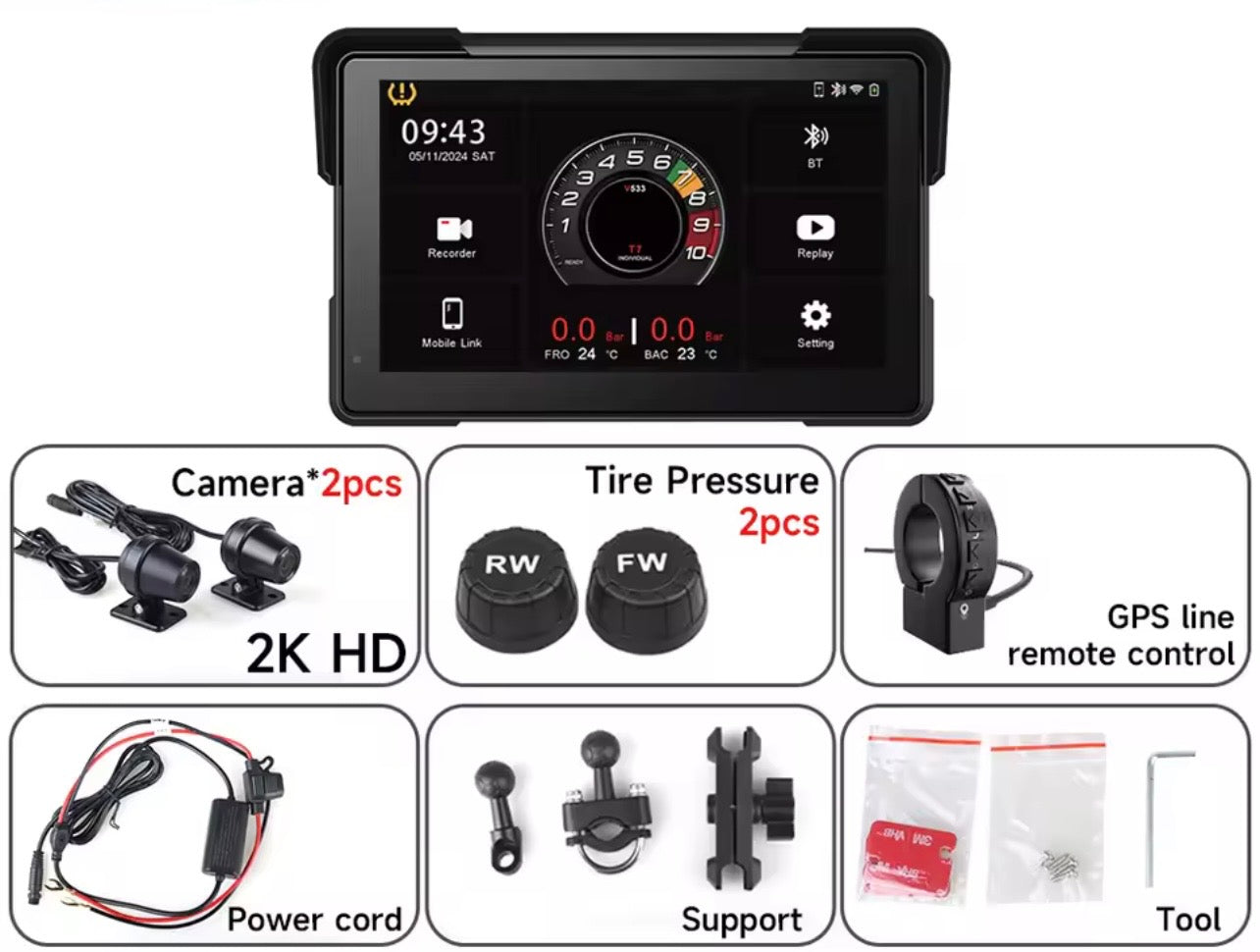 CarPlay 7" 2eme Generation Full Pack