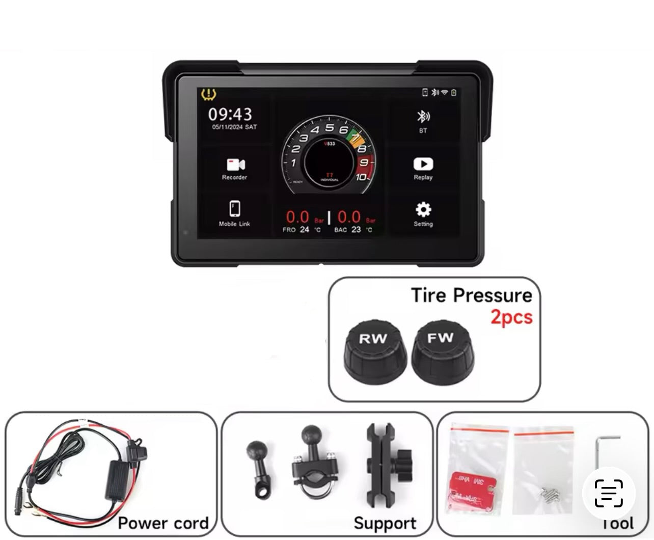 CarPlay 7" 2eme Generation Full Pack