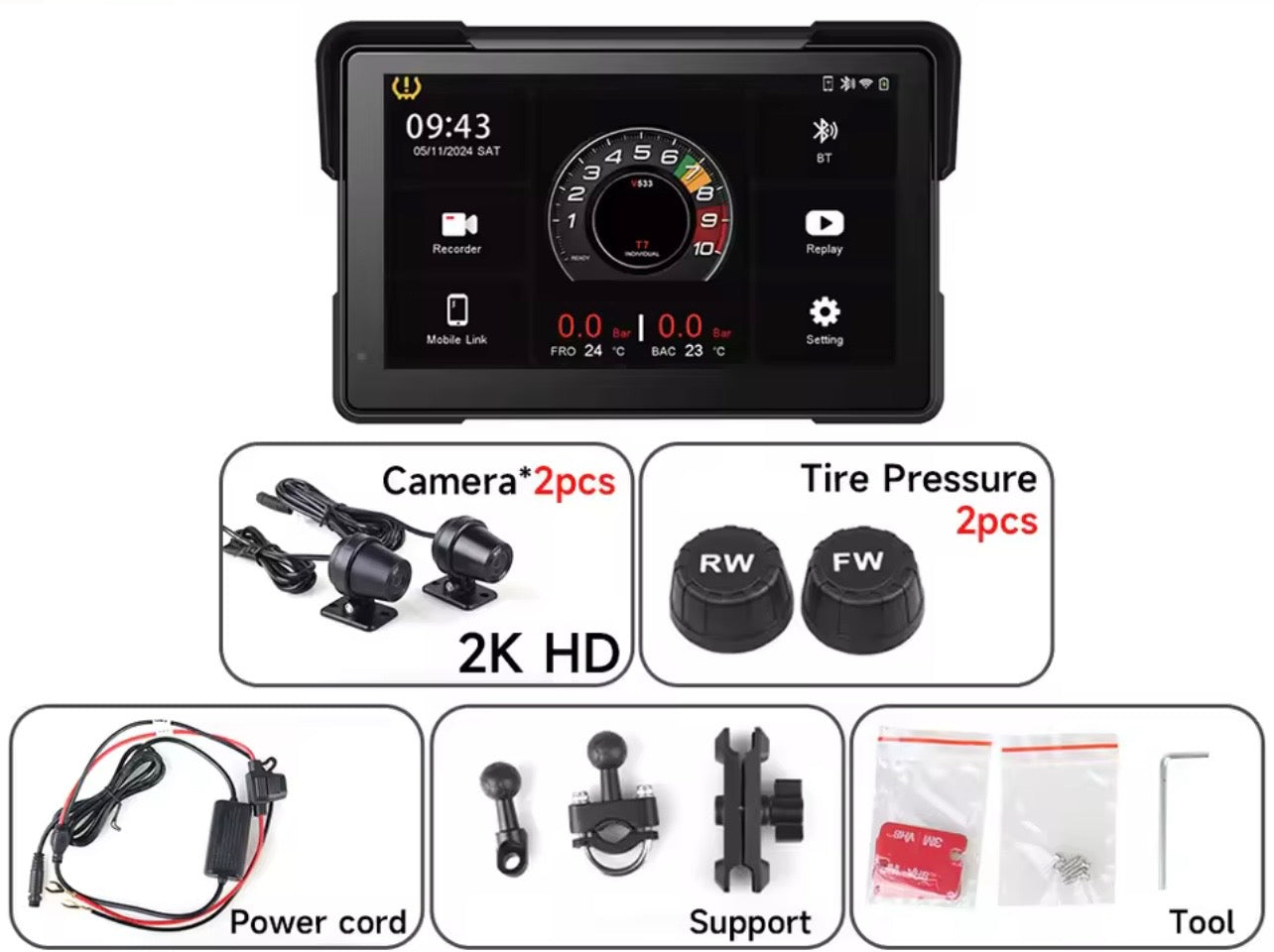 CarPlay 7" 2eme Generation Full Pack