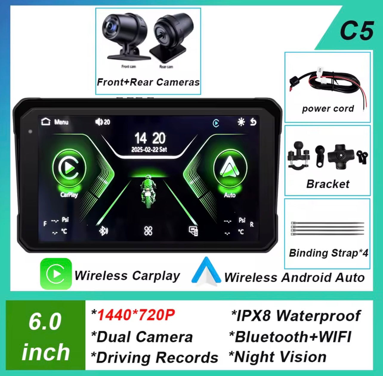 CarPlay 6" 2eme Generation Full Pack